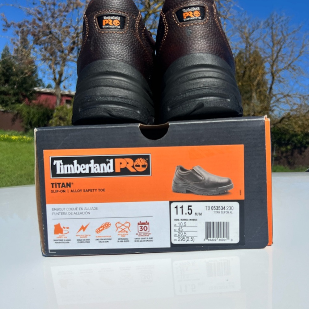 Timberland PRO Brown Slip-On Work Loafers - Picture 7 of 7